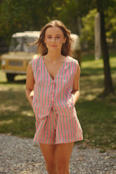 Lněná vesta Candy Floss